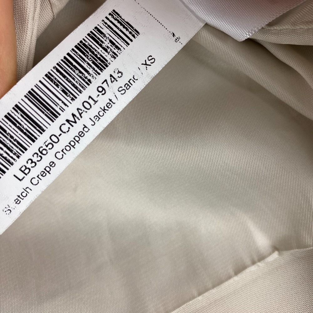 Quince Womens stretch Crepe Set Cropped Jacket XS wide leg pants 2 - Picture 5 of 16